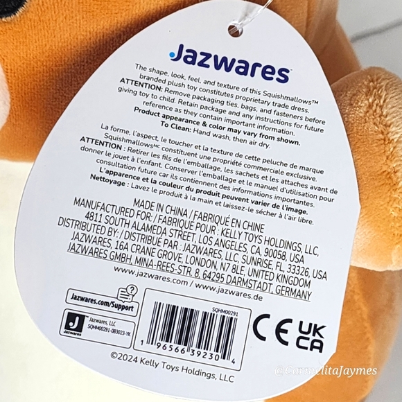 🐣 STEVON 🐶 Dog w Bunny Ears HugMee Easter 2024 Original Squishmallow ☆》NWT《☆ - Picture 8 of 8